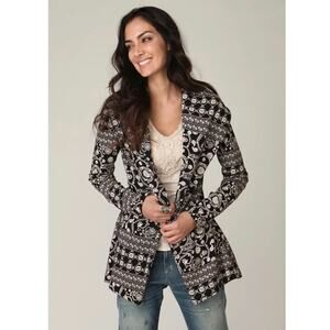 Free People Floral Cozy Vintage Coat Jacket